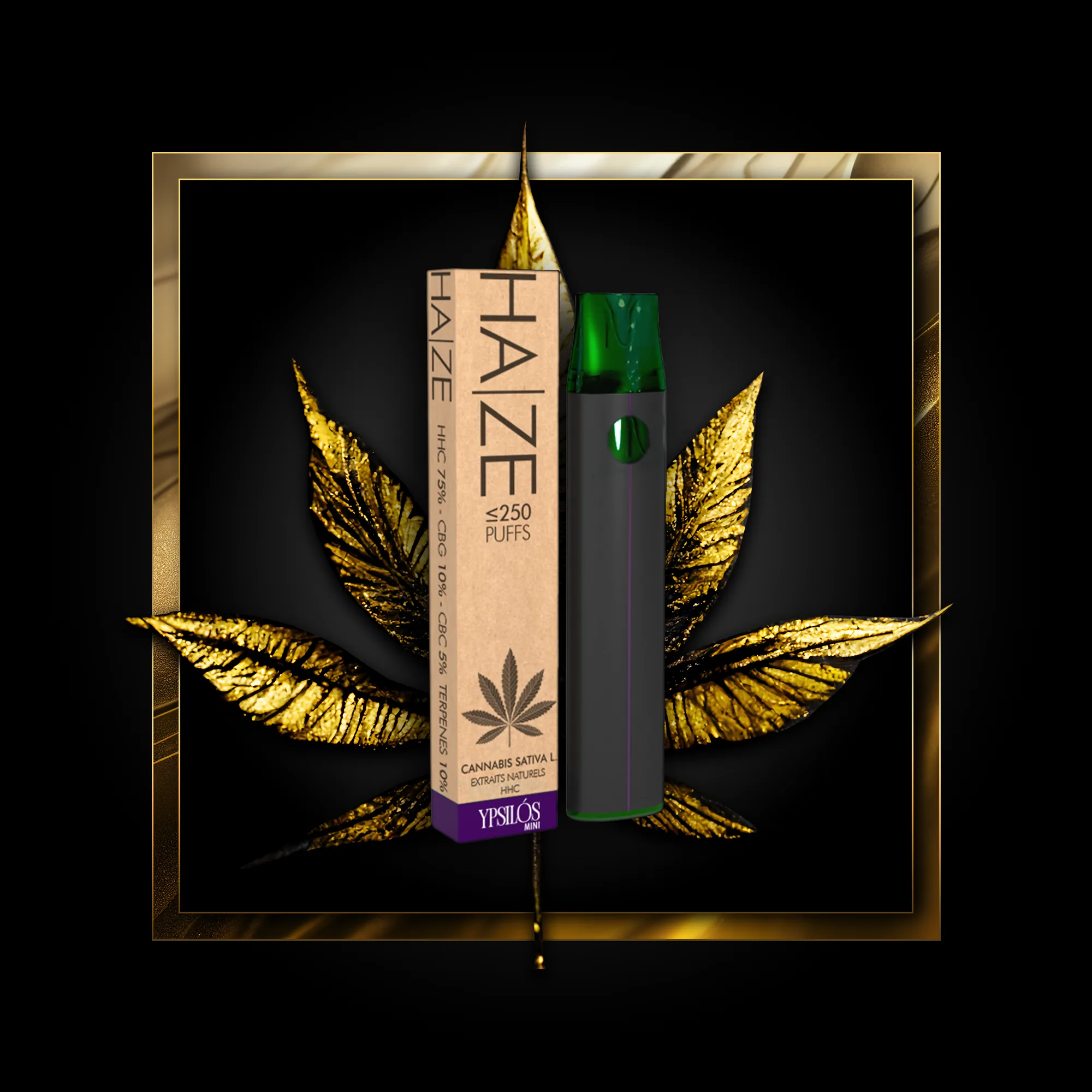 Haze (engångs) 250 puffar - 0,50 ml. HHC