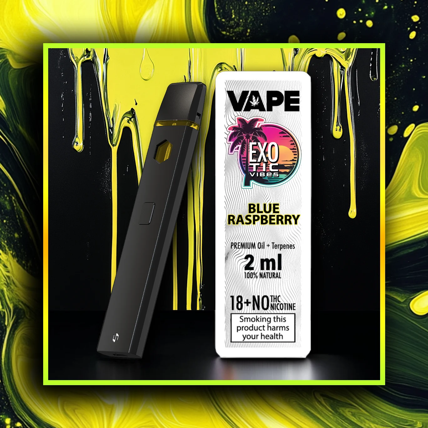 Blue Raspberry HHC Premium Vape - 2,00 ml. HHC